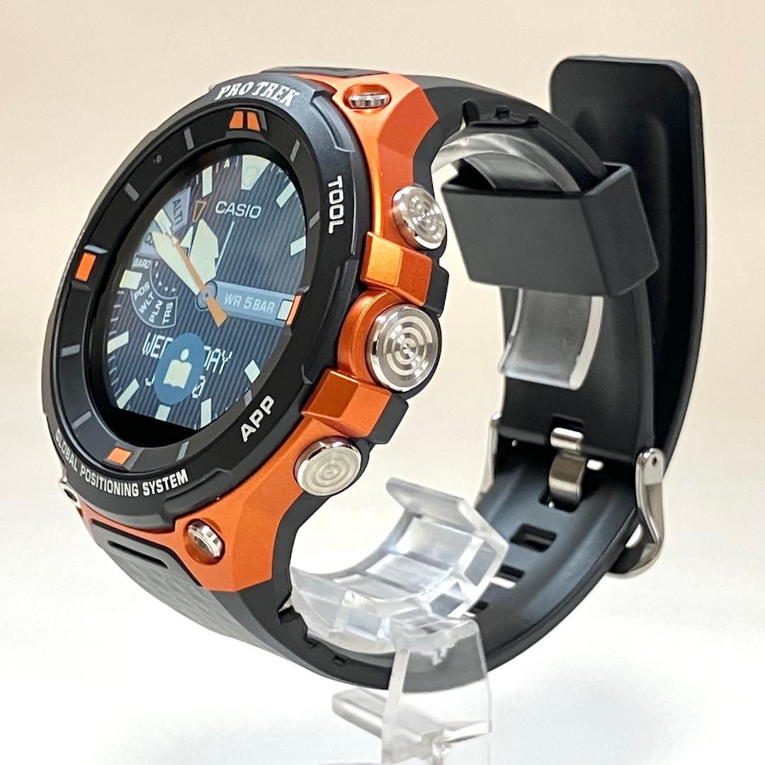 Excellent condition CASIO Pro Trek WSD F20 RG smartwatch orange