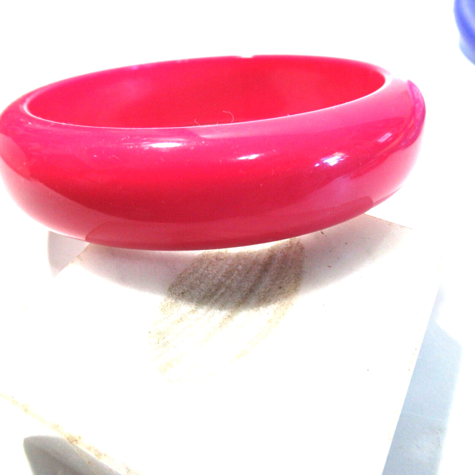 Wide Dark Pink Vintage Bangle Bracelet