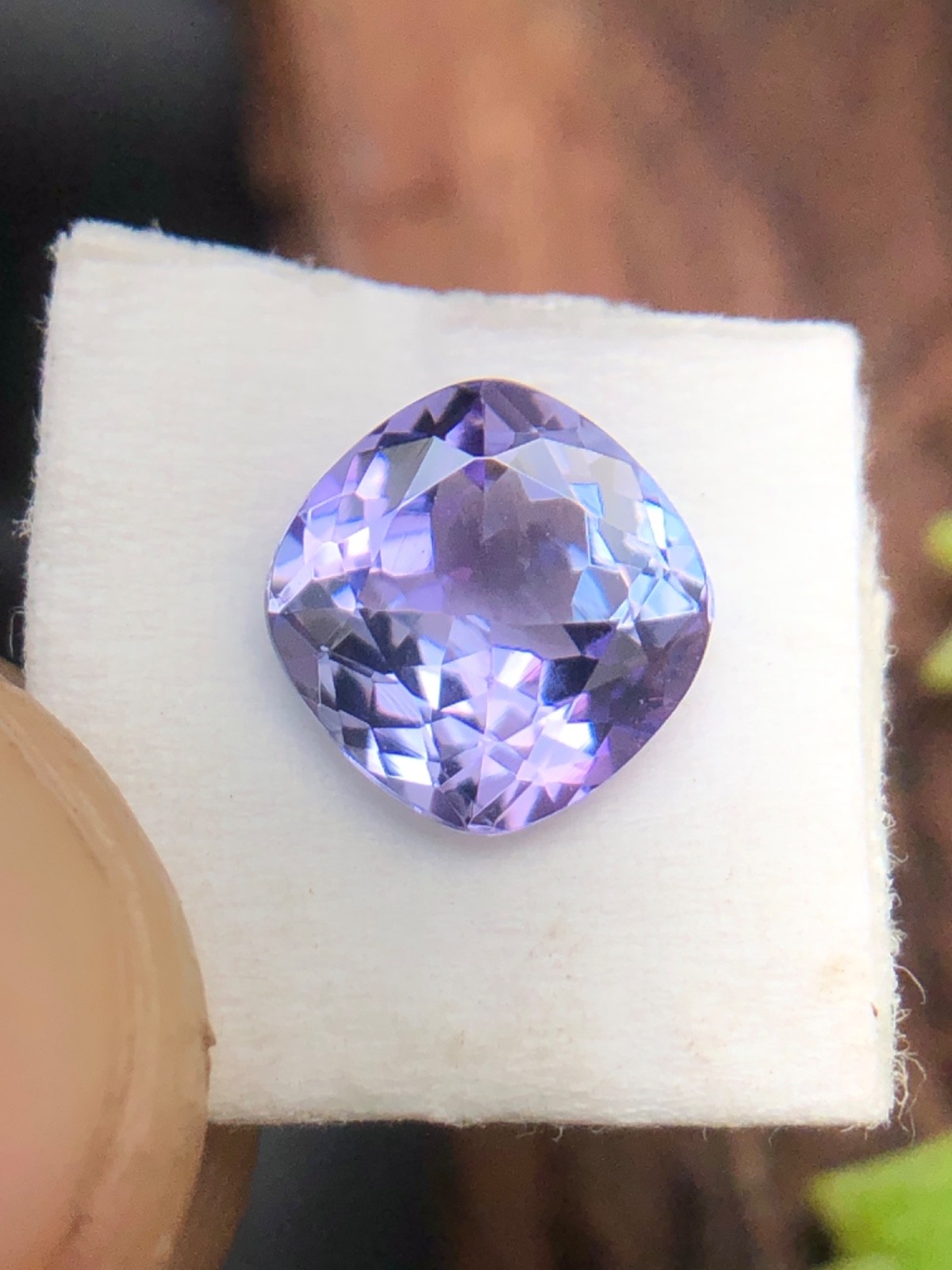Natural Blue Purple Zoisite Tanzanite Cushion Cut Loose Gemstone For Jewelry