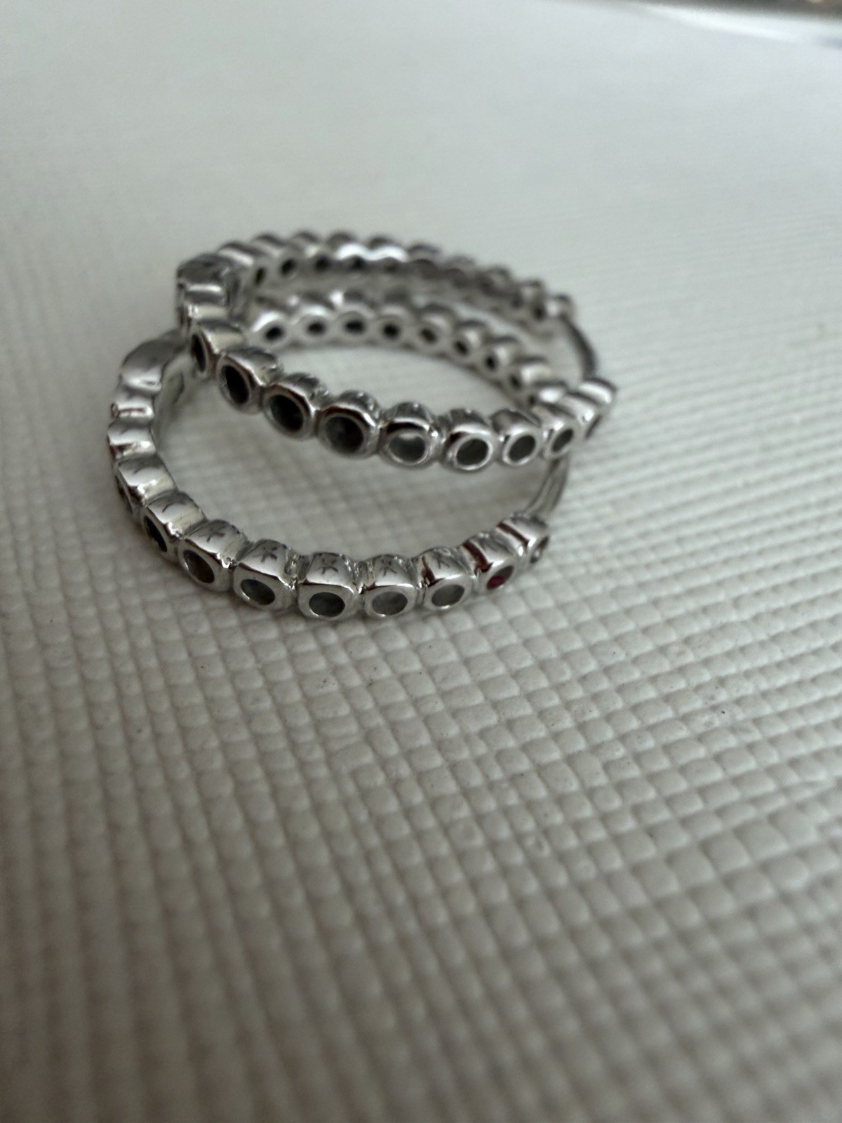 Gabriel & Co. 14K White Gold Diamond Huggies Earrings