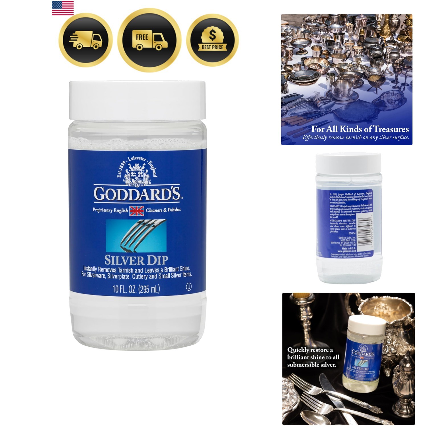 Silver Cleaner Dip – Silver Jewelry Cleaner Solution for Filigree Metalwork &…
