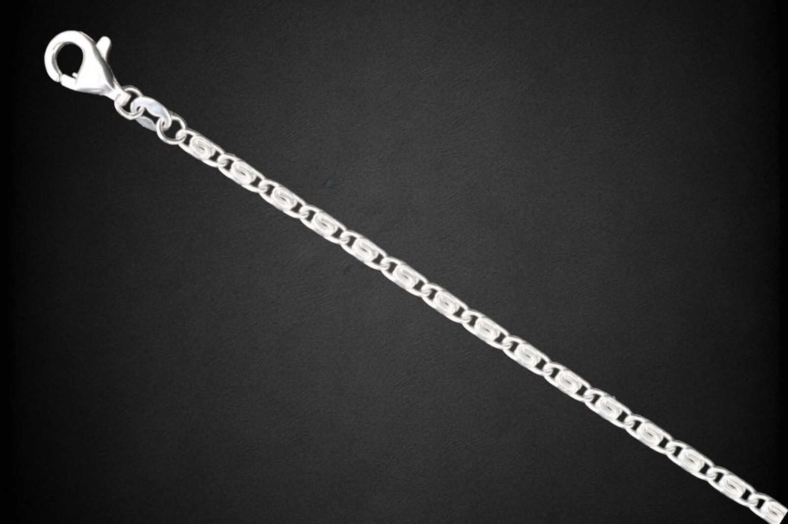 S Curb Chain Bracelet Silver Bracelet 925 Silver Solid Ø 2.2 mm | 19 & 21 cm
