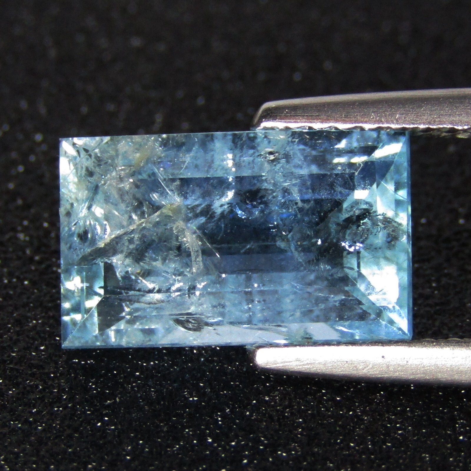 3.11Cts Natural Aquamarine 11.7×7.2×4.7mm Baguette Cut Loose Brazil Gemstone
