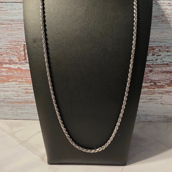 26- inch Rope Chain 3mm 27.7 grams sterling silver 925