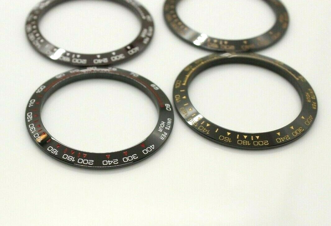 Ceramic Bezel Inserts Fits for Rolex Daytona Rose Gold, White Red , Black White