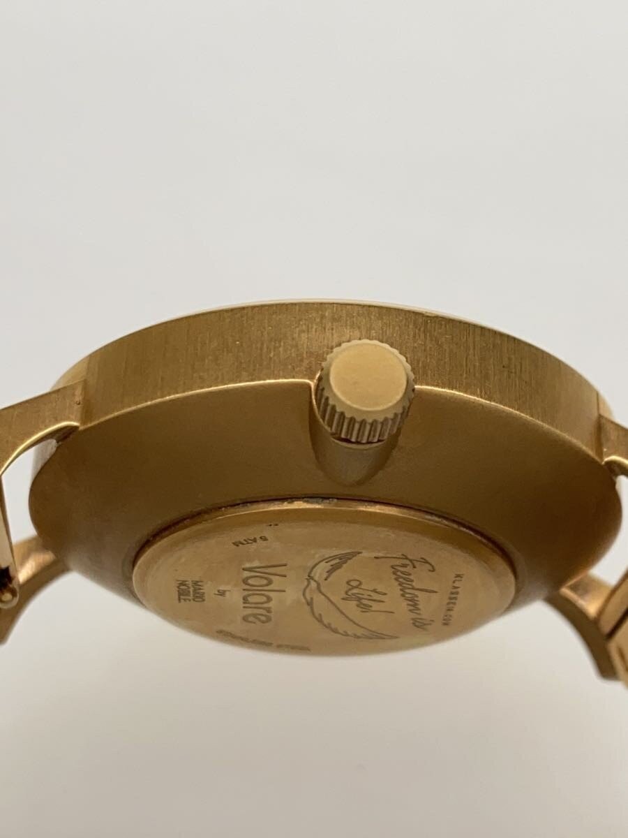 KLASSE14 Quartz Analog SS Gold Mens Watch Excellent JAPAN