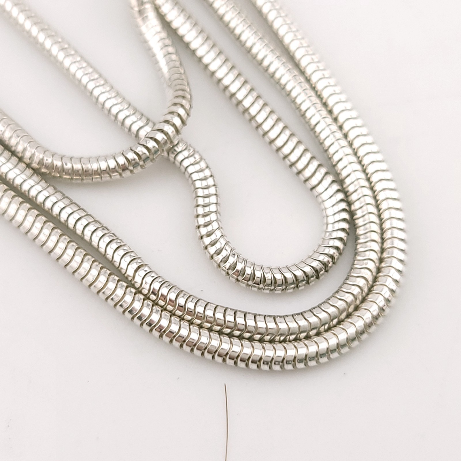 Vintage Tiffany & Co. Sterling Silver 2mm Snake Chain 72′ Inch Necklace