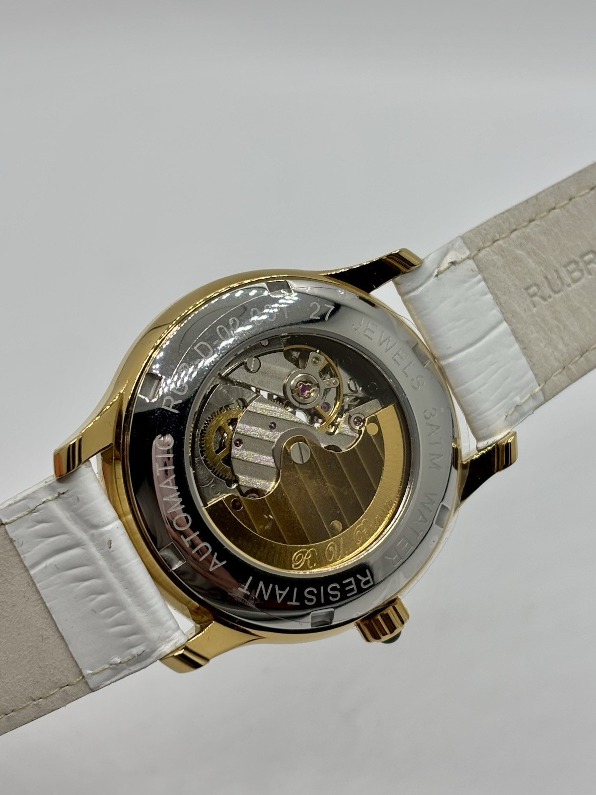 R.U. BRAUN Automatic 27 Jewels Women’s Watch 38mm Stainless Steel w/ Box