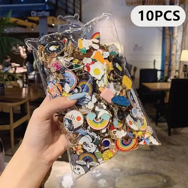 300pcs Random Brooch Pins Enamel Lapel Badge Collar Corsage Jewelry Fashion EDC