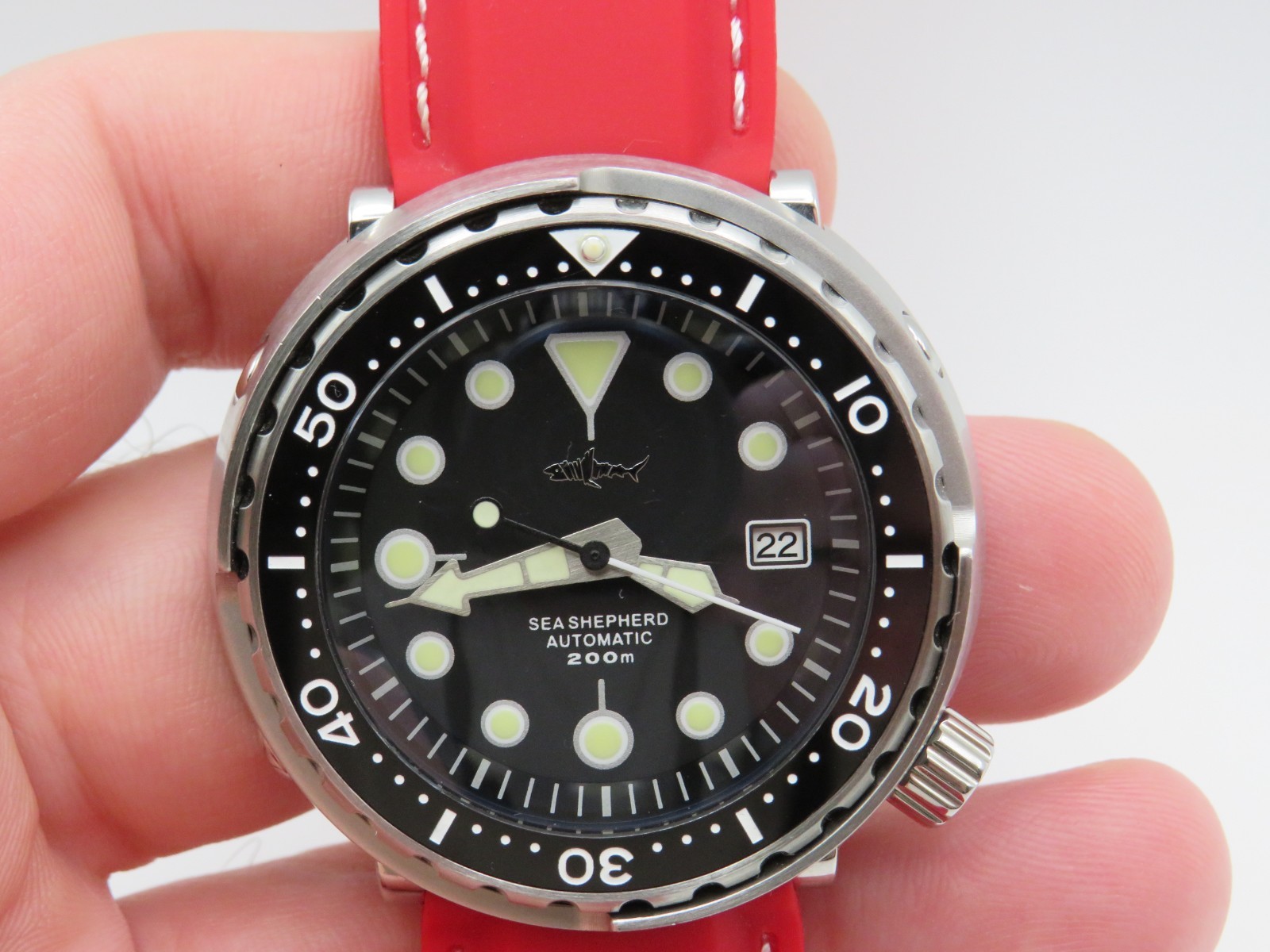 Heimdallr Sharkey Tuna Sea Shepard NH35 Automatic Dive Watch Stainless Steel