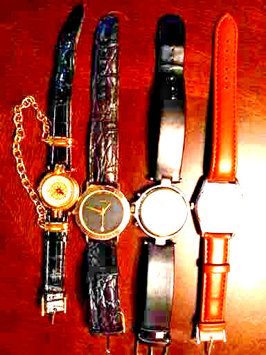 SET OF 4 WOMENS WRISTWATCH HONORS, CYPREA, TIMEWEAR, INC. AND UN MARKED