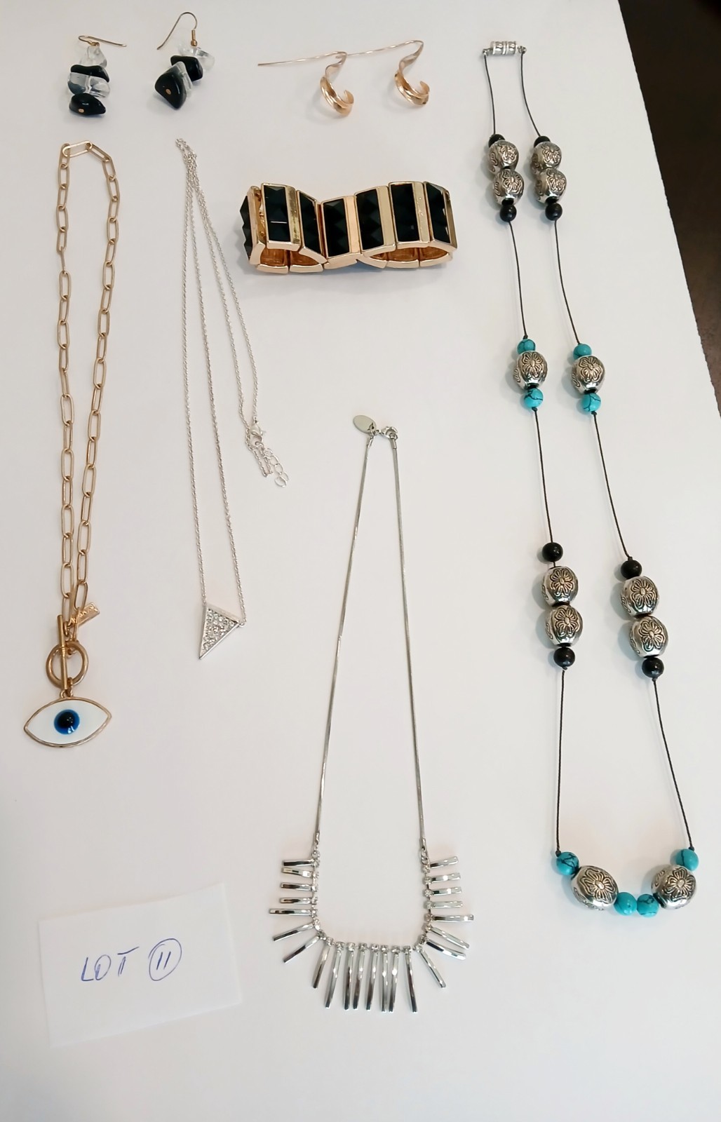 7 PIECES Fashion Jewelry LOT~Necklaces Bracelet Earring EXCELLT Cdt~CLEAN 😍6 oz