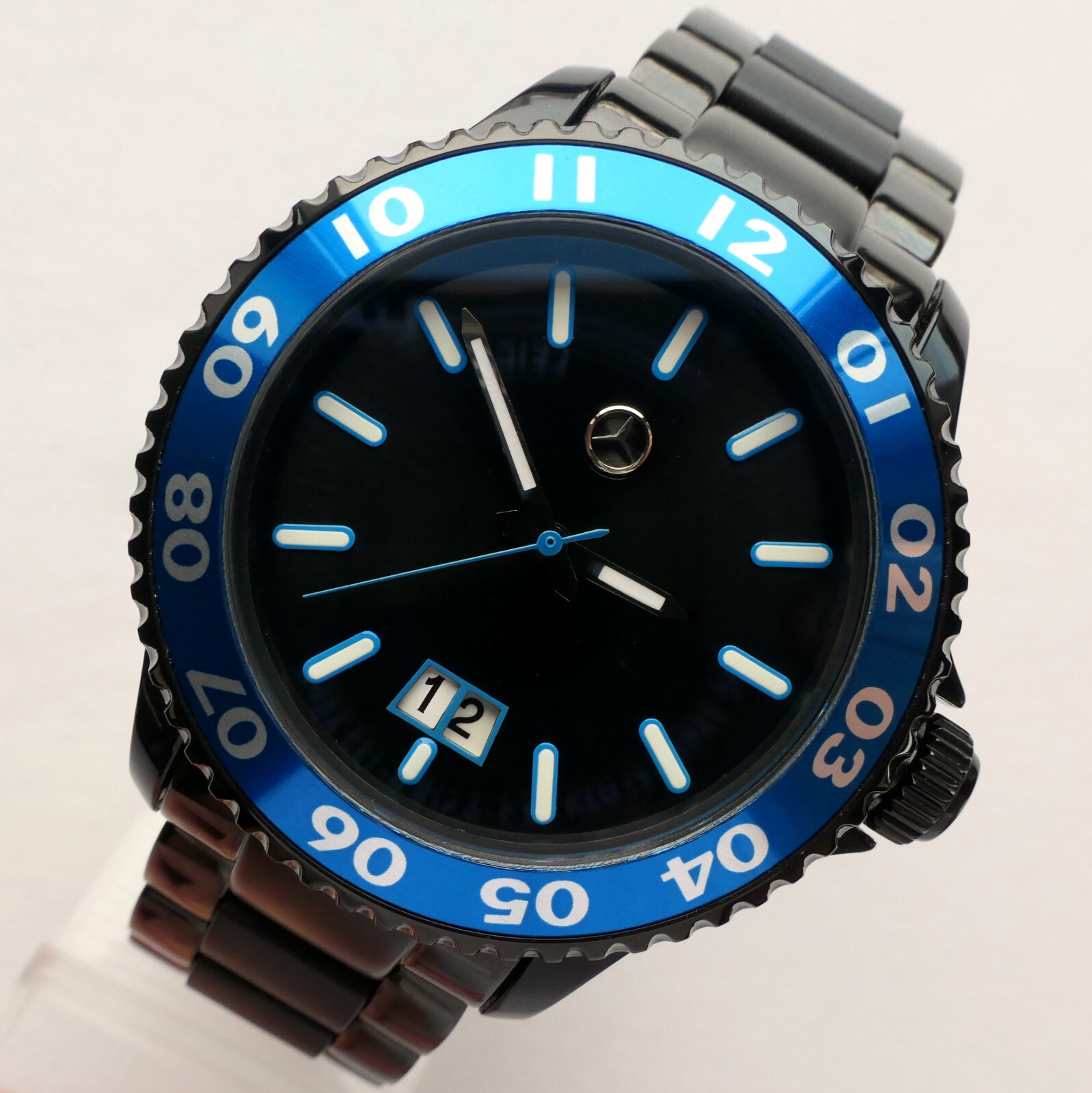 Mercedes Benz Motorsport AMG DTM Racing Black Edition GMT Design Sport Watch