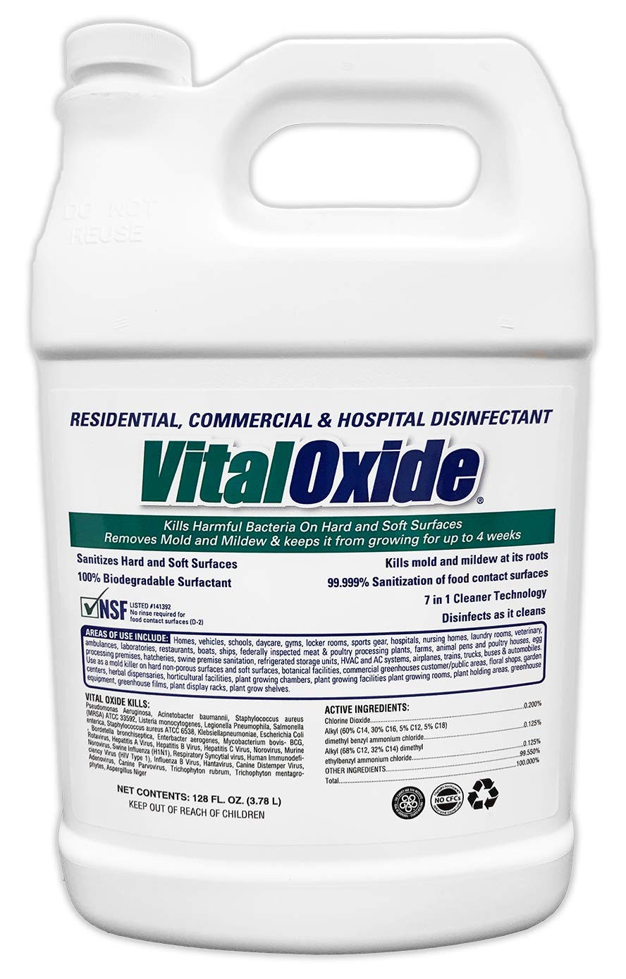 Vital Oxide Disinfectant, Deodorizer, Cleaner, 128 Fl Oz (Pack of 1)