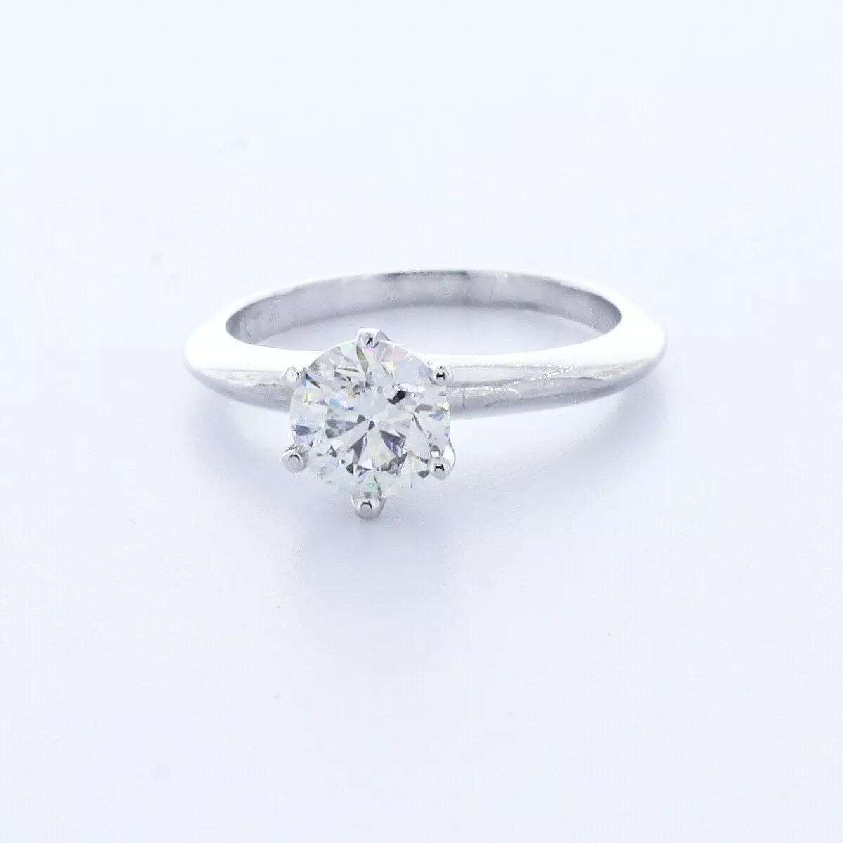Solitaire Engagement Ring Platinum Classic 1.44 CT Round Lab-Grown Diamond F VS2