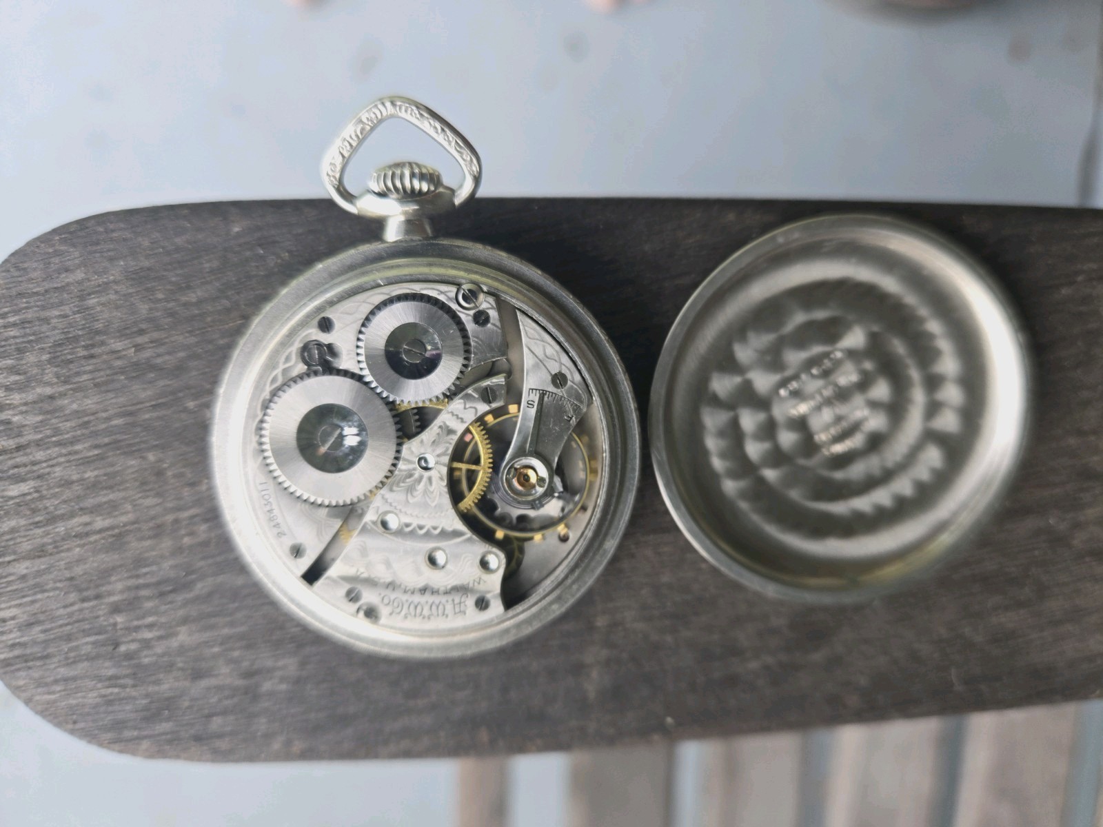 Antique 1925 WALTHAM Traveler Model 1908 16S 7J Pocket Watch WORKS