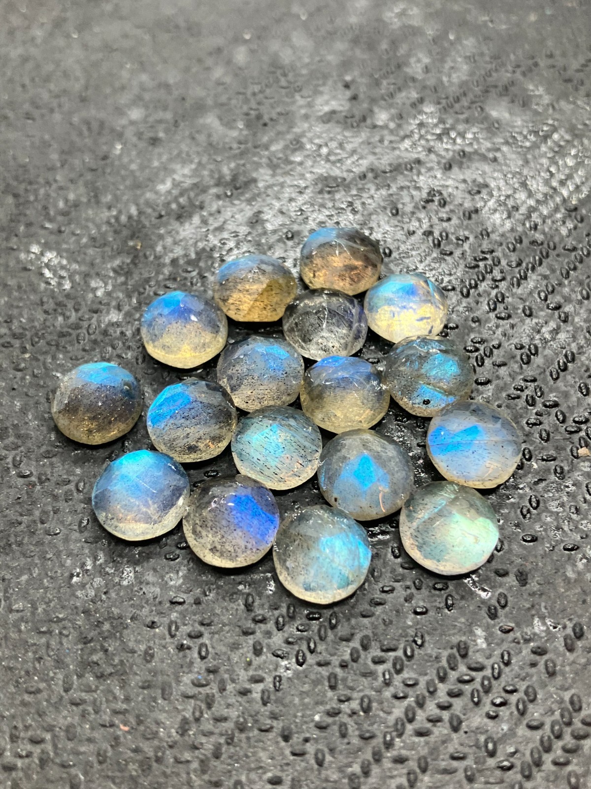 AAA Natural Labradorite Moonstone Round Cut Loose Gemstone For Making Jewelry