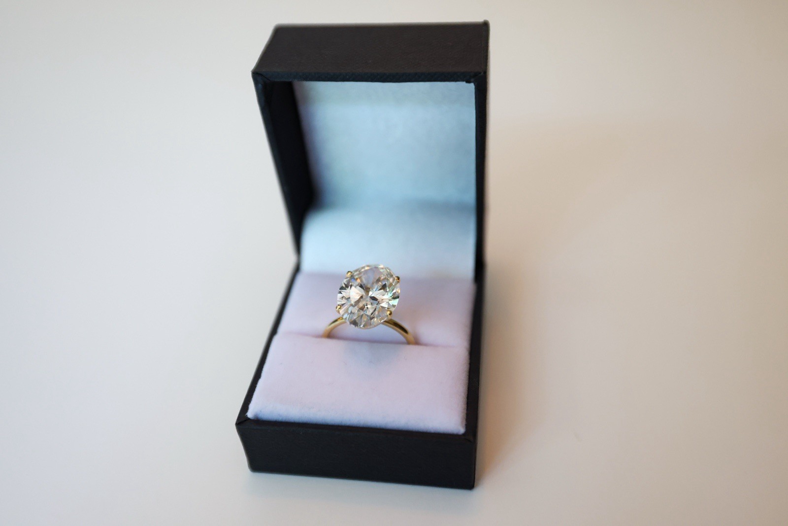 9.55 CT Oval Lab-Grown Diamond Ring – IGI Certified