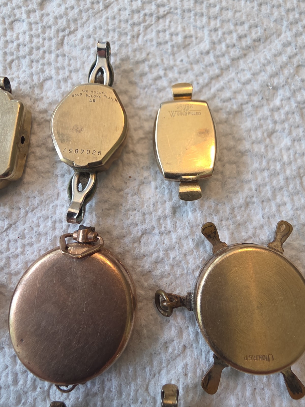 GOLD FILLED LADY WRIST WATCH CASES 35 Grams SCRAP GOLD RECOVERY LOT