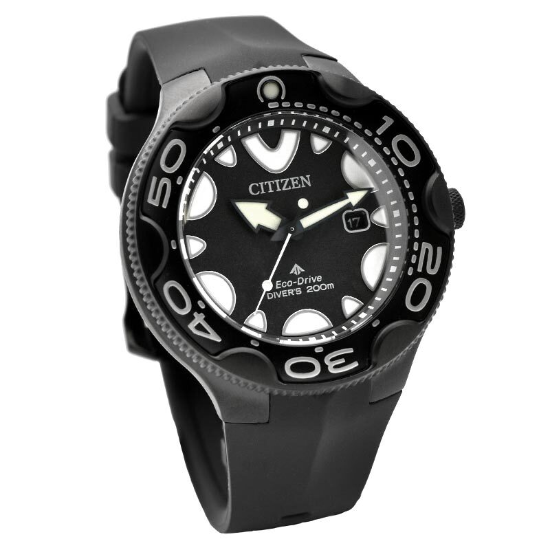 CITIZEN PROMASTER MARINE BN0235-01E Eco-Drive Diver’s Watch 200m Orca Black