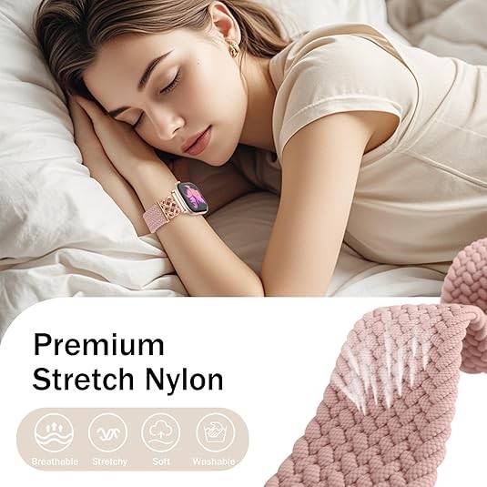 Magnetic Braided Stretchy Band For Apple Watch Bands 38mm 40mm 41mm 42mm Strap