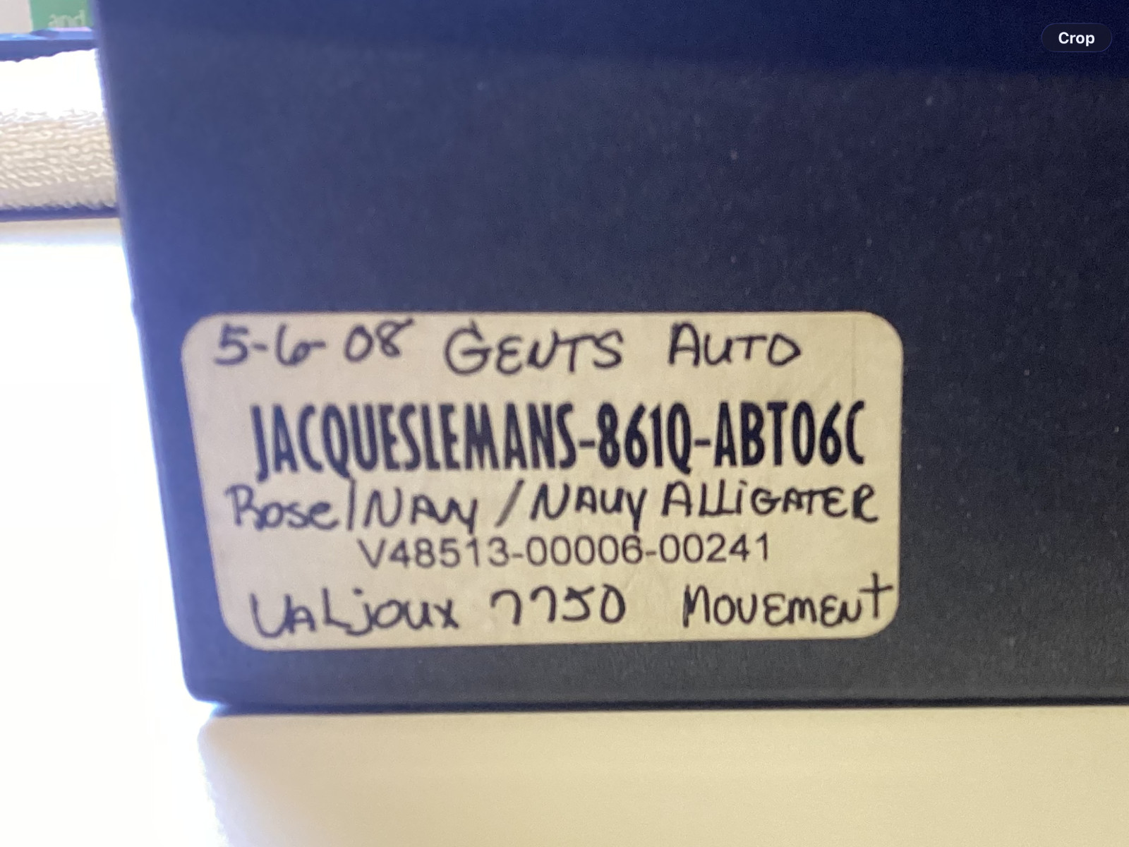 Jacques Lemans Rose Gold Swiss Chronograph , Valjoux 7750 Movement Rare Vtg. NIB