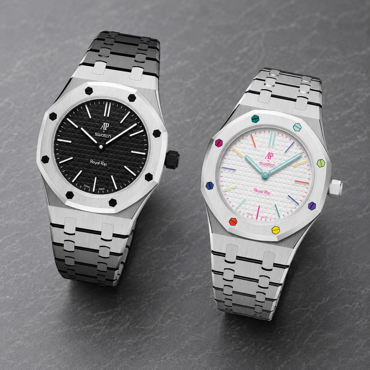 Stainless Steel Case Bracelet for ROYAL POP SWATCH x AP Pocket Watch