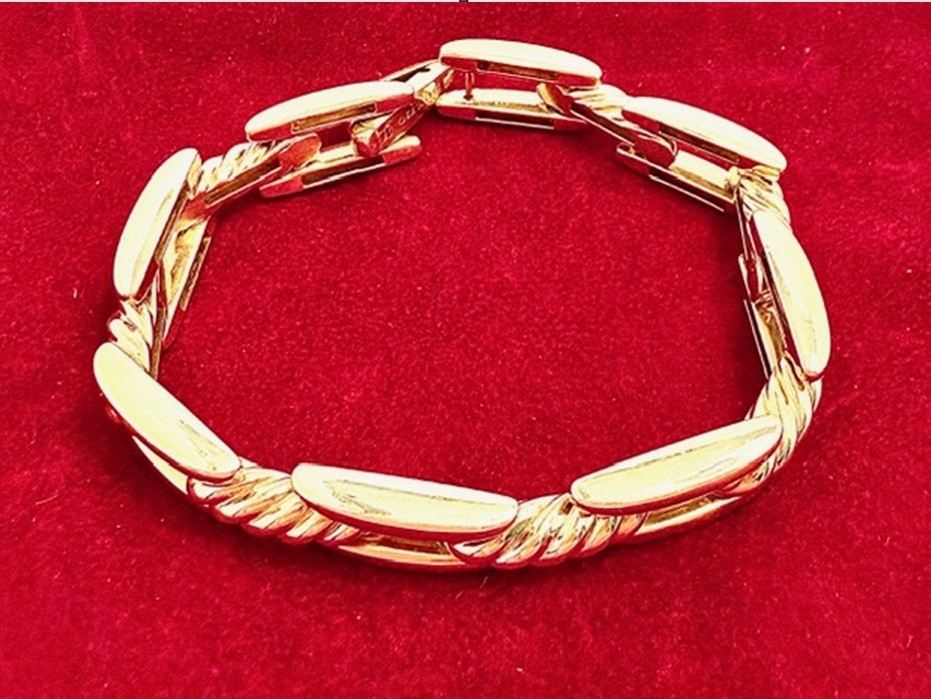 David Yurman Men’s bracelet 18k gold chain (74g of gold) 8 inches