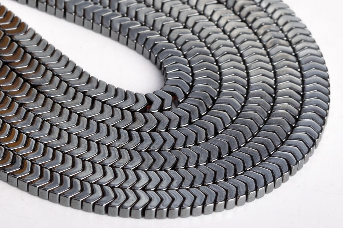 4x2MM Black Hematite Arrow Grade AAA Natural Gemstone Loose Beads 15.5″