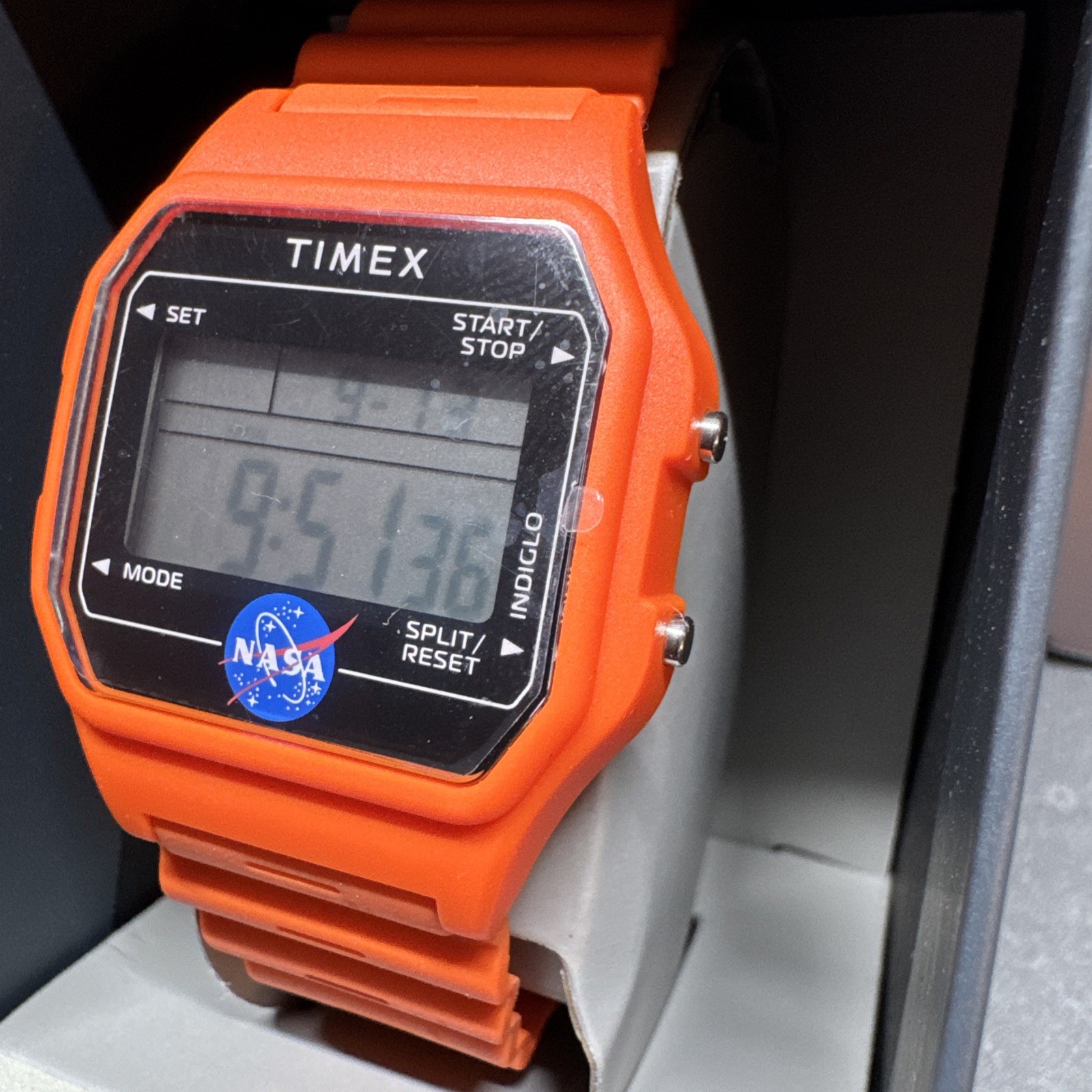 Timex x NASA Artemis ‘Lunar Orange’ 36mm Watch (TW2Y13300) NEW • SHIPS FROM USA
