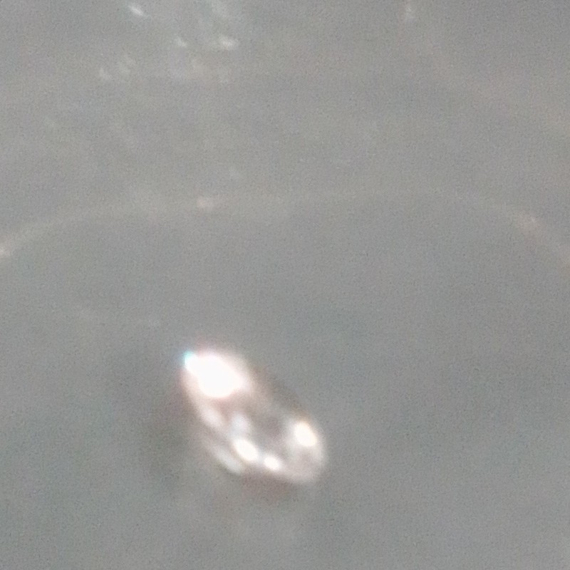 White/Clear Transparent Round Cut Faceted Loose Crystal Gemstone, 1 Piece