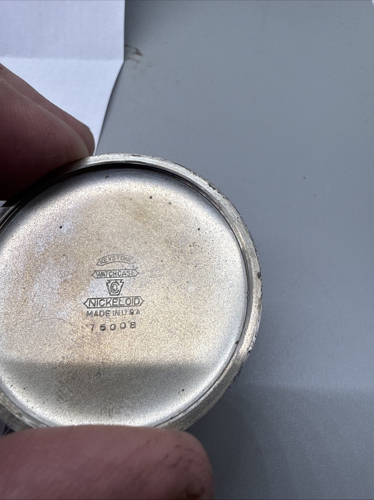 1919 Elgin Grade 291 Sz.16s 7 Jewels Keystone Nickel Case Fully Functional
