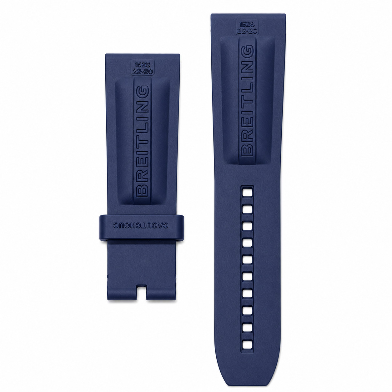 BREITLING Dark Blue Diver Pro Rubber Strap – 24 MM 152S Replacement 24-20