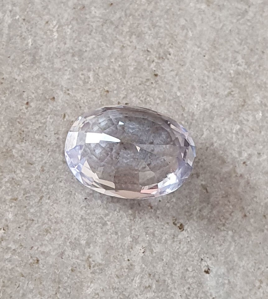 3.94 Ct Flawless Oval Cut Ceylon Cornflower Light Blue Sapphire Lab Grown Gems