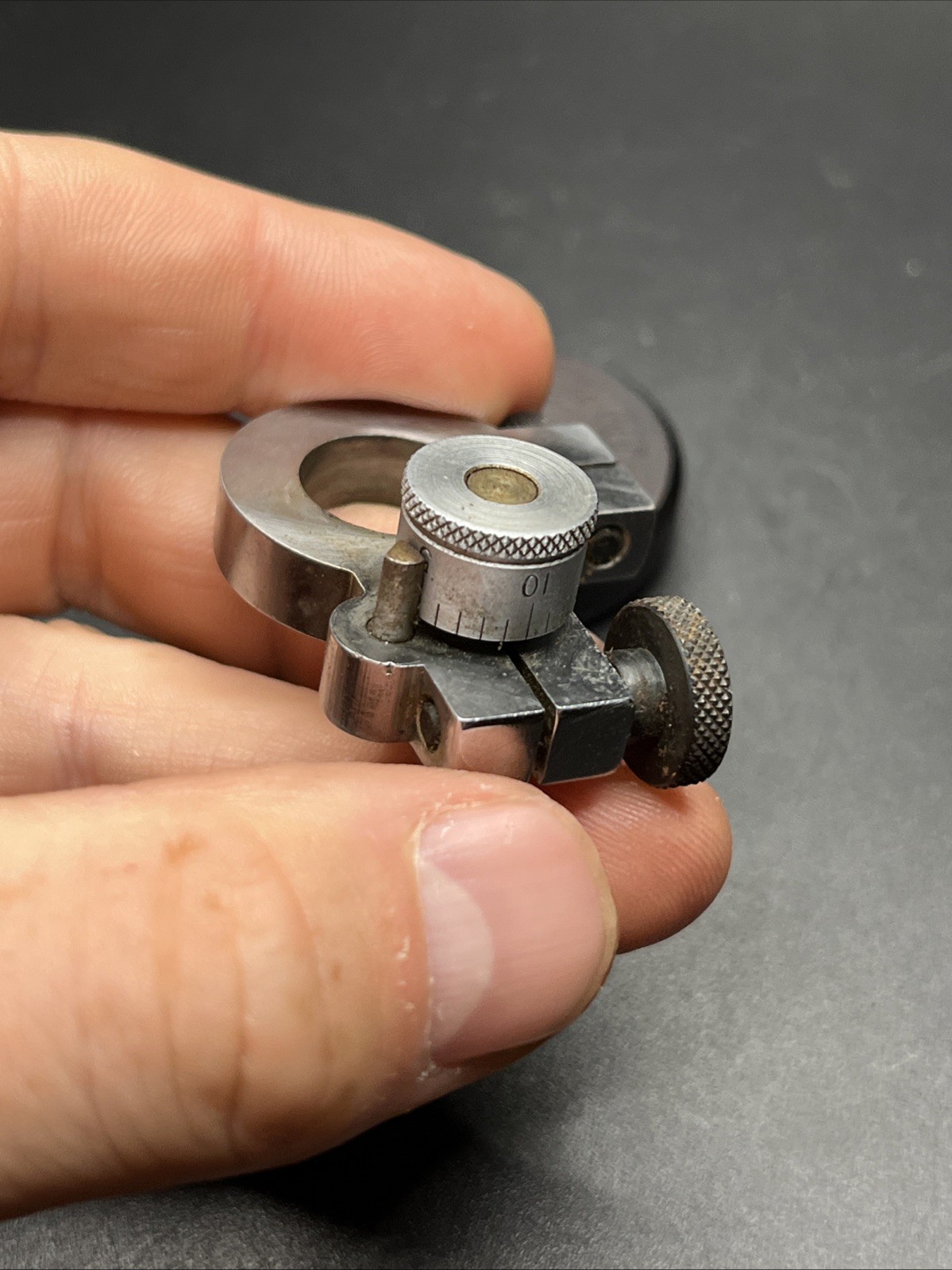 Vintage Levin Lathe Mirco Adjustment Stop (017)