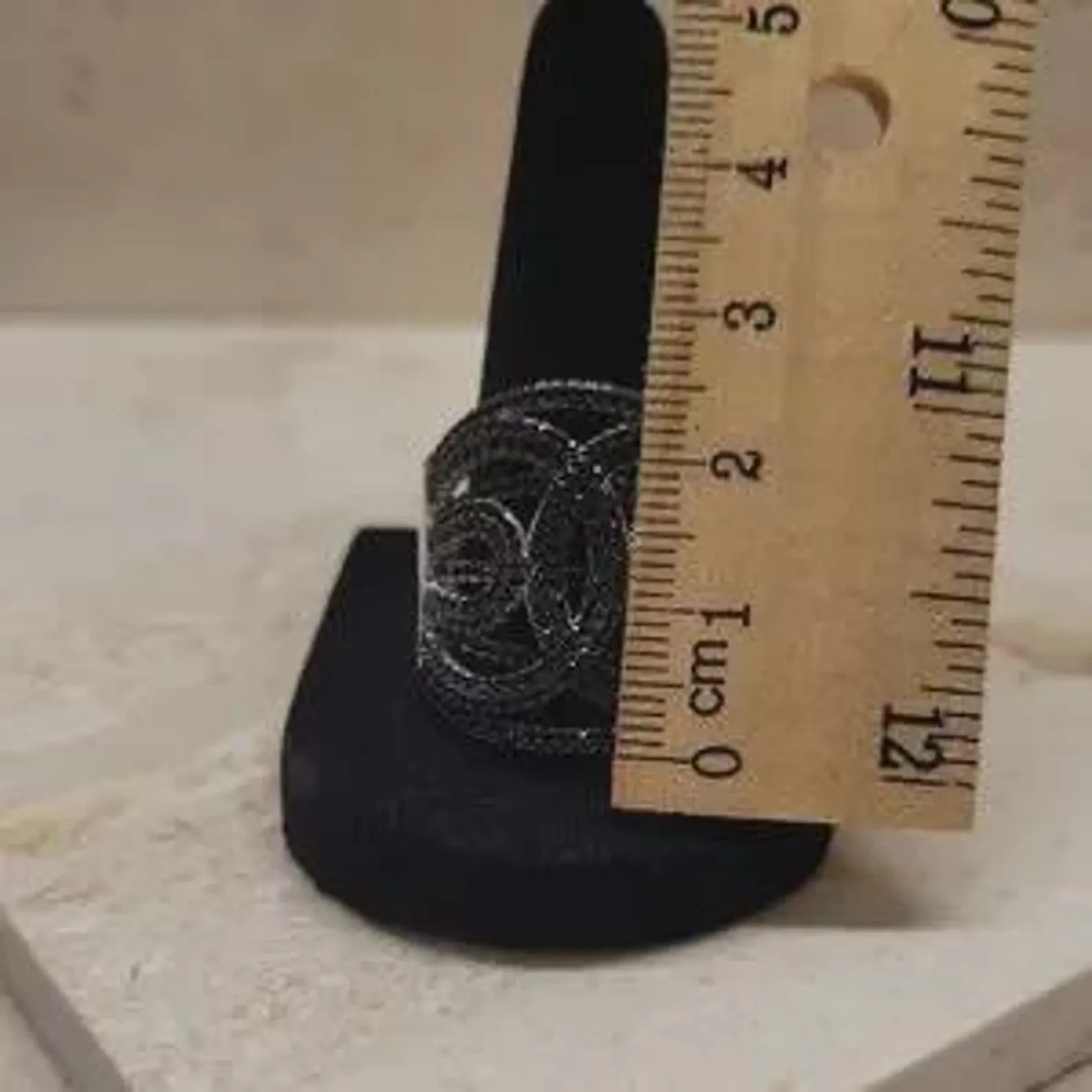 Fuzion Creation 925 Black CZ Ring Size 10