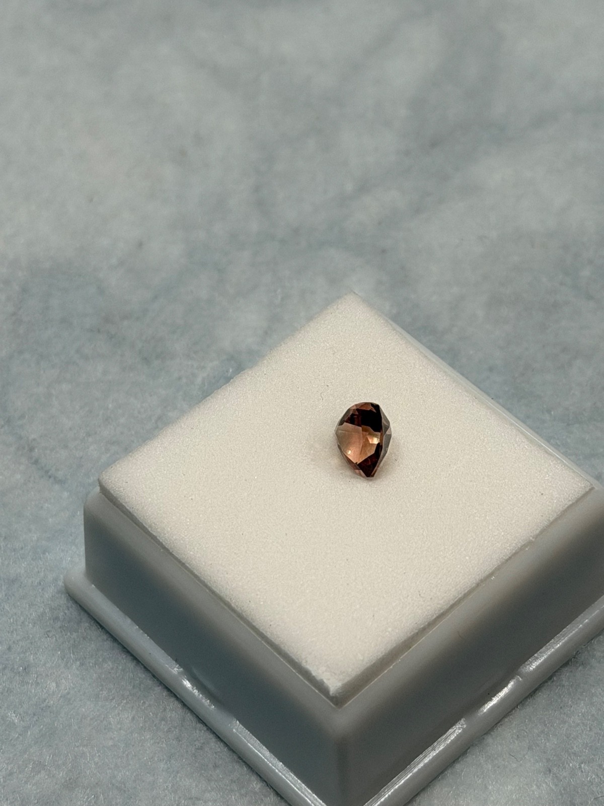 1.06ct Certified Oregon Sunstone Gold Green Pink Dichroic Schiller Trillion Cut