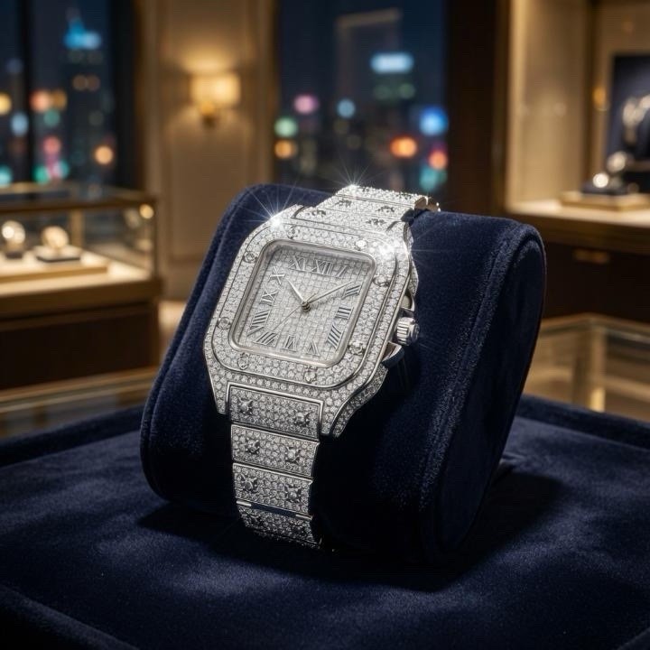 BRAND NEW 2025 Mens ICED OUT MOISSANITE/DIAMOND SIMULATED luxury Watch