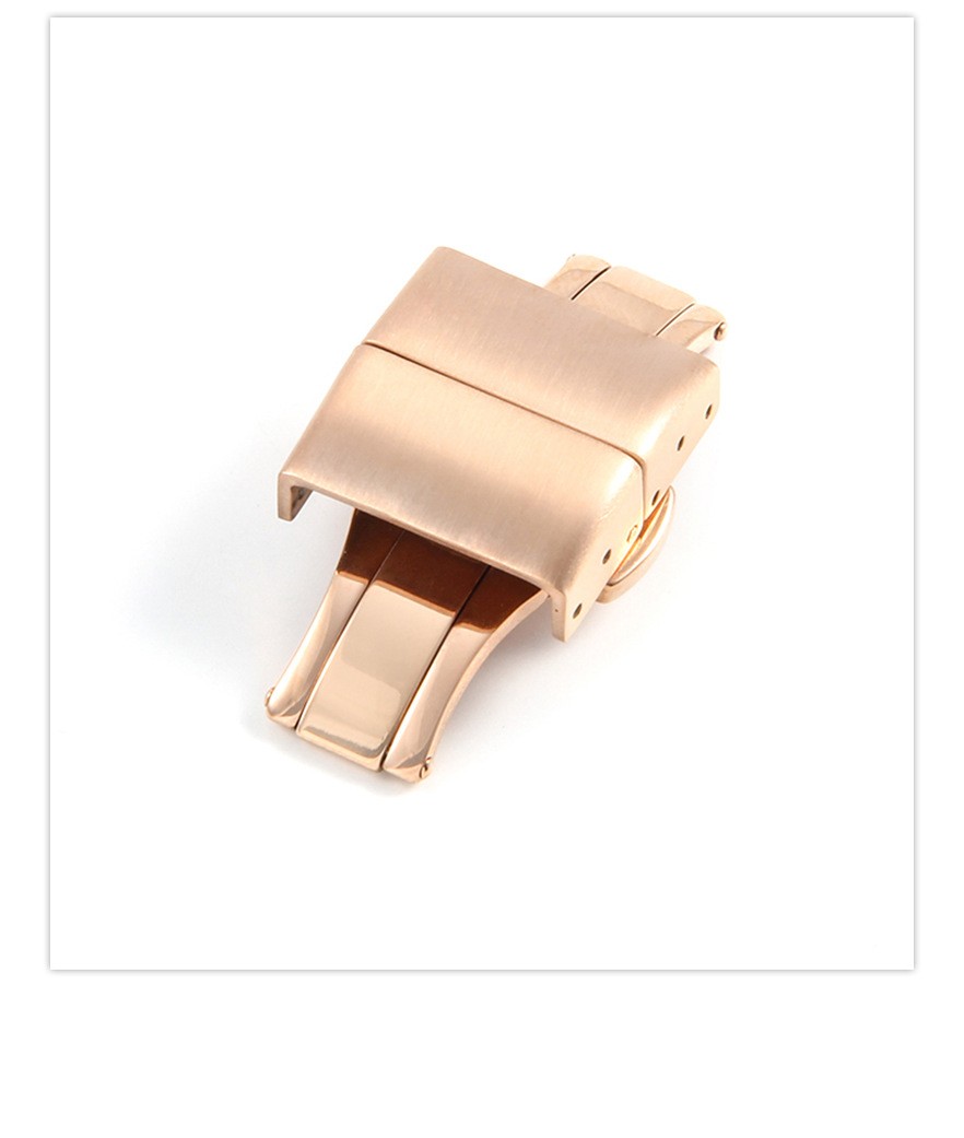 High Quality Stainless Steel Butterfly Clasp Double Press Watch Buckle 18mm 20mm