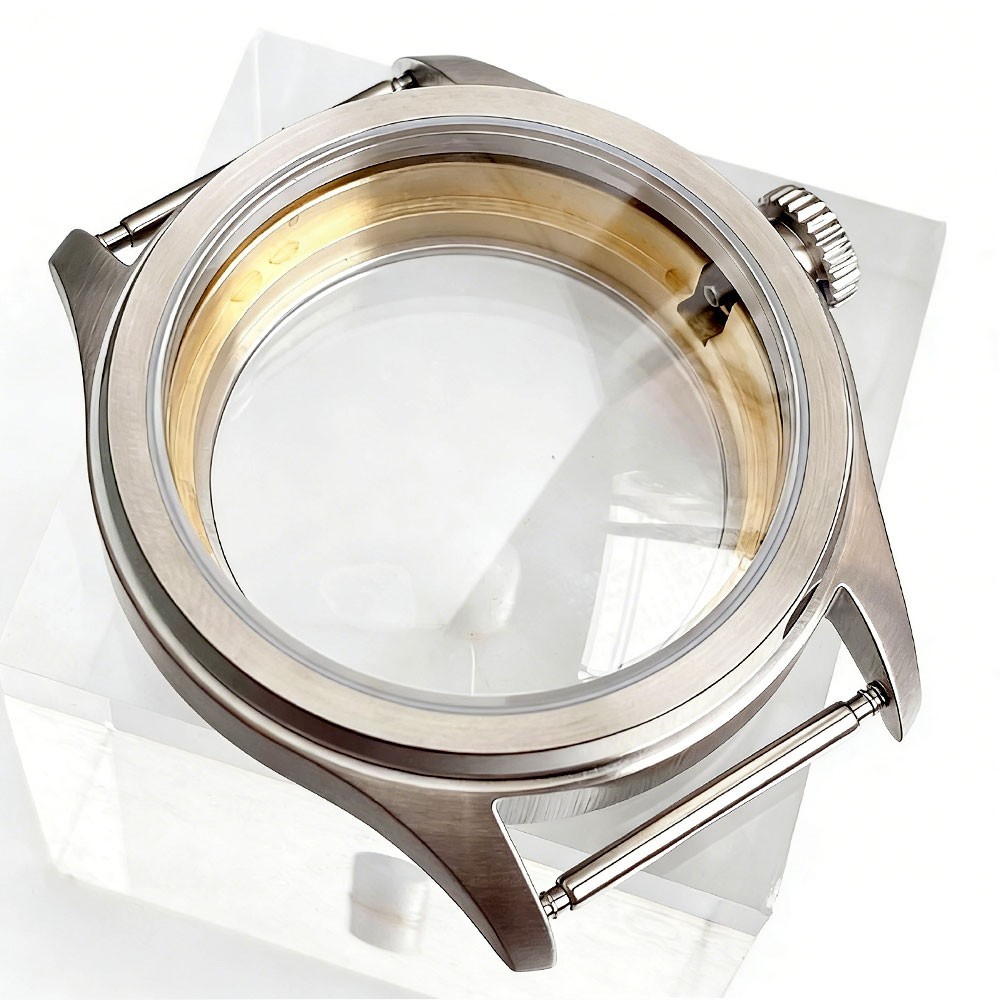 38mm Retro Watch Case with Dial Set Clear Back Fit NH35 NH36 NH38 ETA2824 PT5000