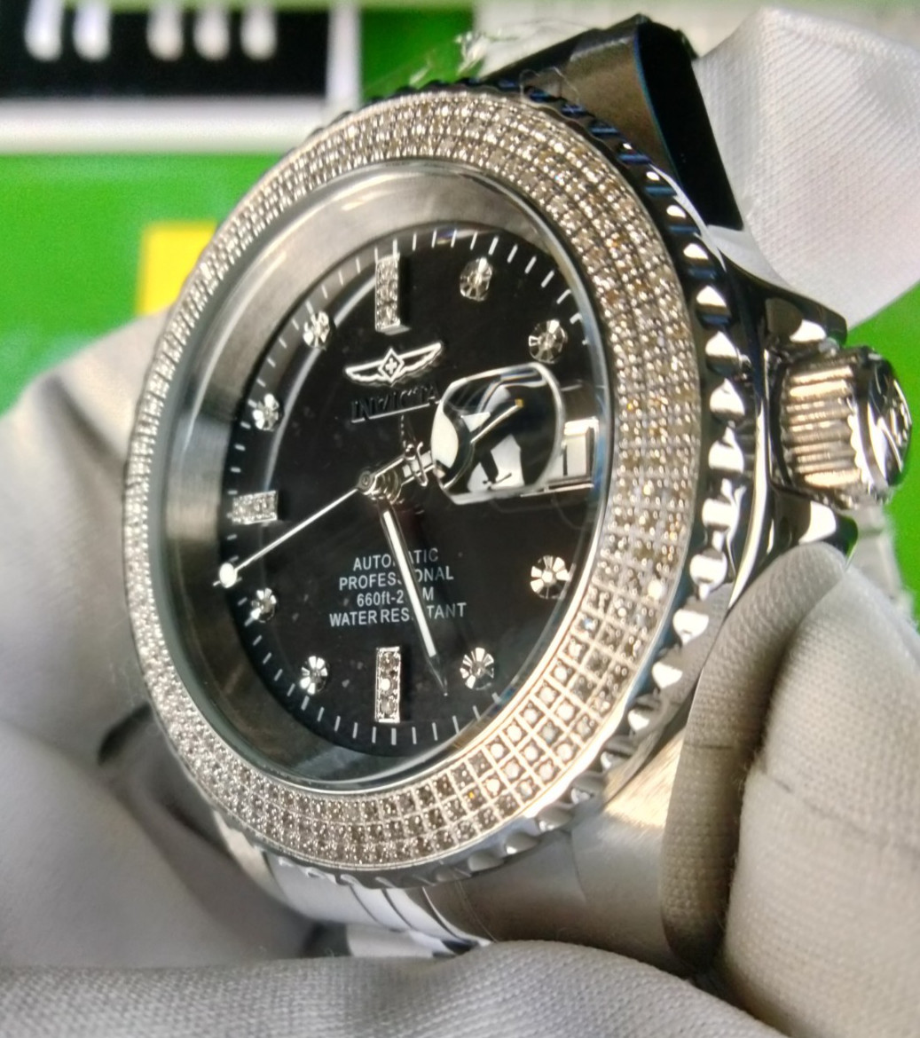Invicta Pro Diver 38291 Diamond Automatic Watch 42 mm Steel 287 Diamonds WR 200M
