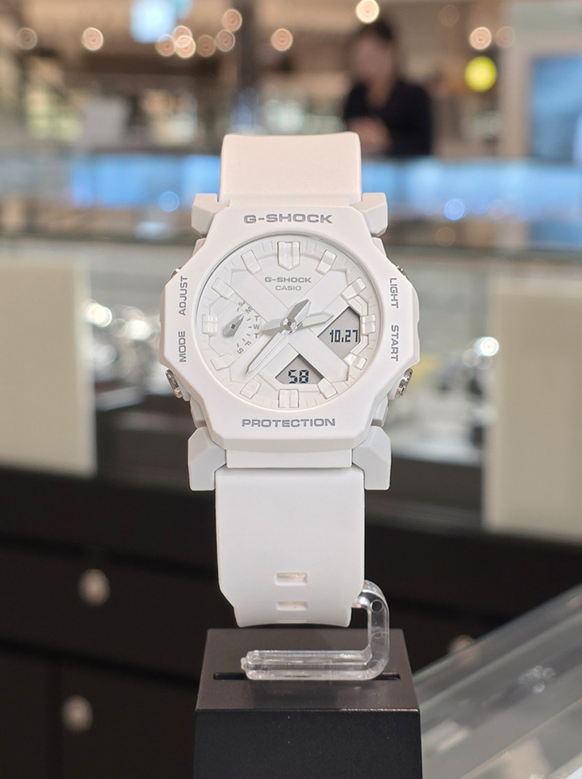 Casio G-Shock GA-2300-7ADR White Analog Digital Compact Watch 200M