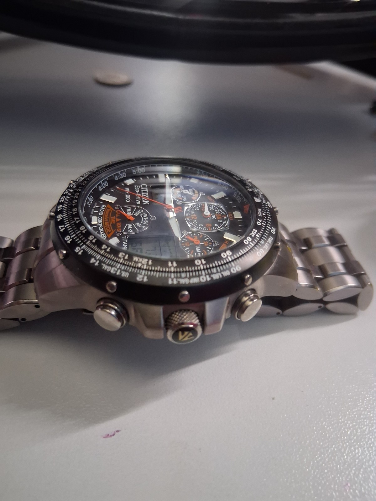 Citizen Skyhawk A-T Eco-Drive Titianium Radio Controlled U600-S049661 Watch Only