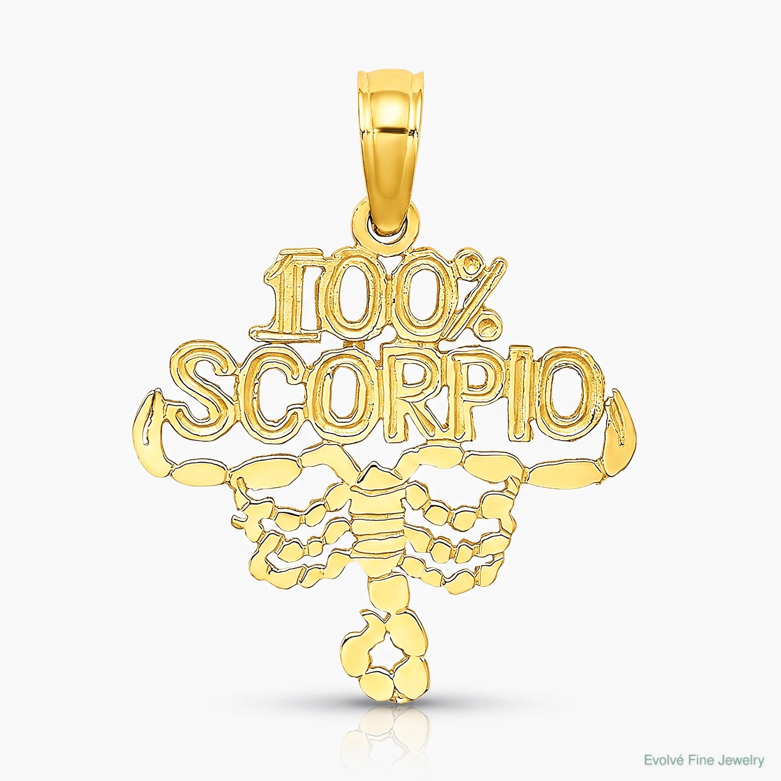 10K / 14K Yellow Gold 100% SCORPIO Zodiac Charm