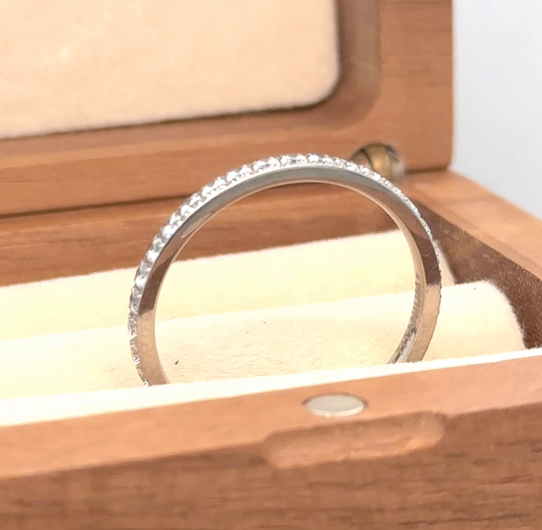 Laser Engrave Ring Silver Titanium Anniversary Ring Stackable Holiday Gifts Band