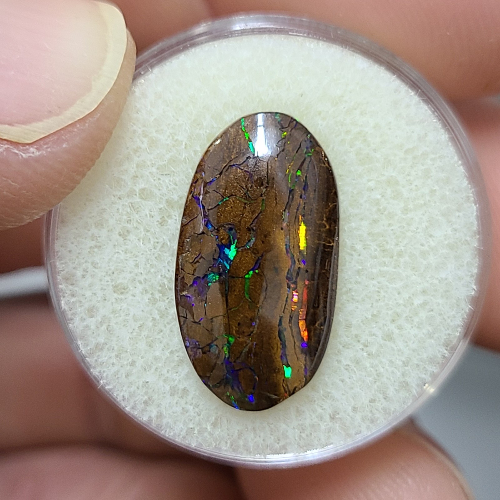 9.45 ct Koroit Boulder Opal *INVESTMENT GRADE* Best fire-all colors double sided