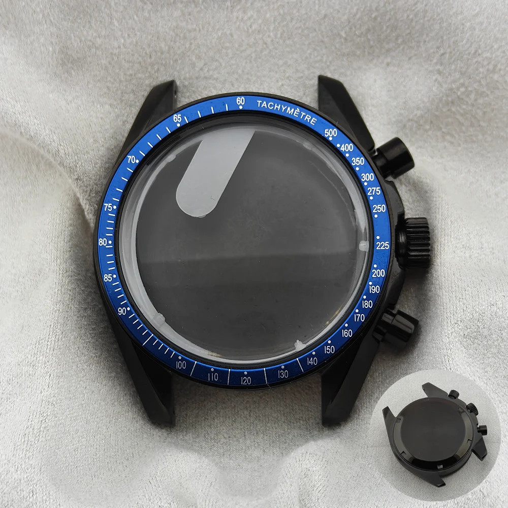 39.7mm VK63 Watch Case Metal Waterproof Moon Back Fit for 20mm Strap
