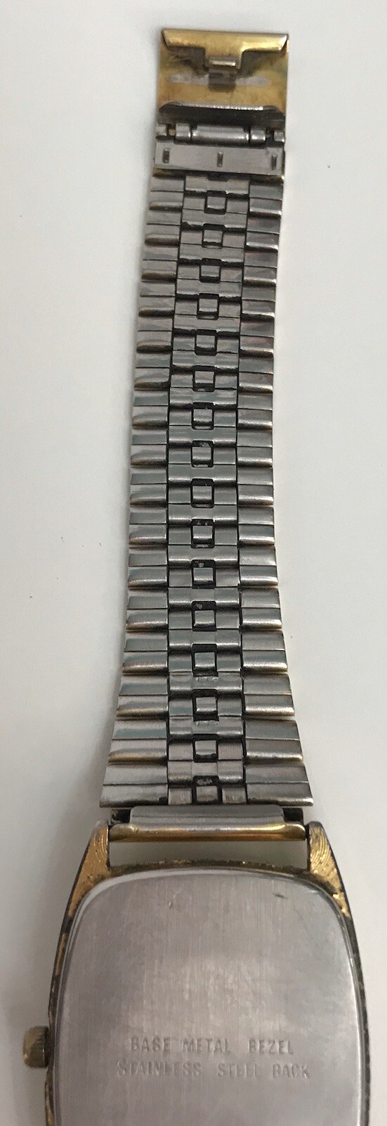 Vintage BENRUS Diamond Quartz Wristwatch Rectangle *Not Working*