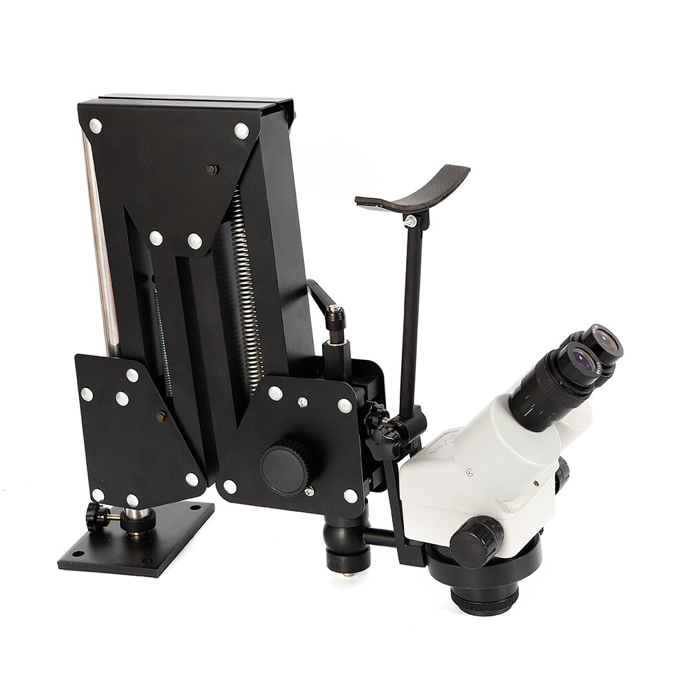 Micro Inlaid Mirror Microscope Stand & Microscope Micro-Setting Jewelry Tool Set
