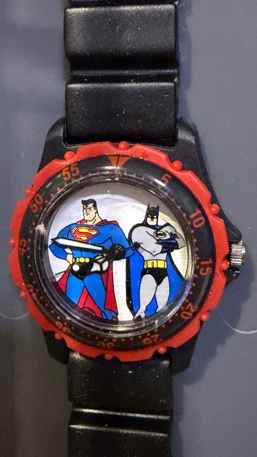 BATMAN & SUPERMAN WATCH Warner Bros Exclusive 1998 DC